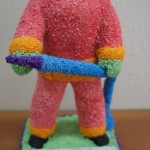 пожарныйц из бисера